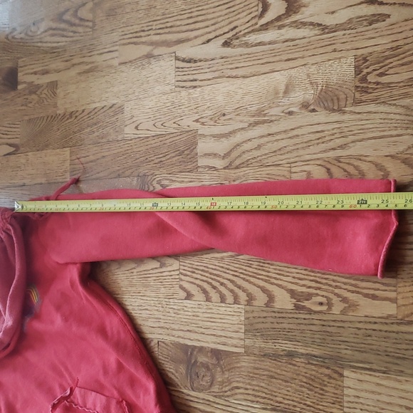 (M) Derek Heart Hippie Lovin' Life Rainbow Graphic Hoodie Retro Y2K Streetwear - Picture 5 of 9